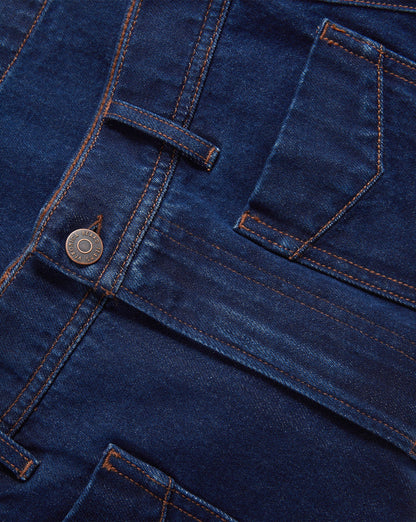 Veronica Beard | Carter Denim Short in Indigo Rinse Indigo Rinse