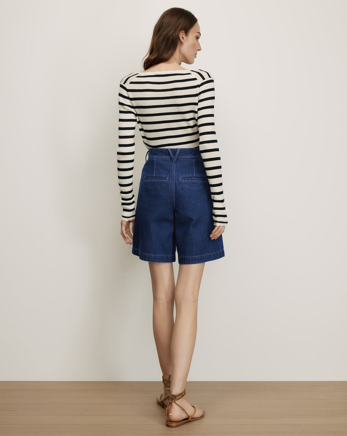 Veronica Beard | Carter Denim Short in Indigo Rinse Indigo Rinse