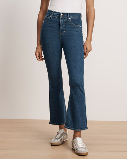 Veronica Beard | Carson Kick-Flare Jean in Bright Blue Bright Blue