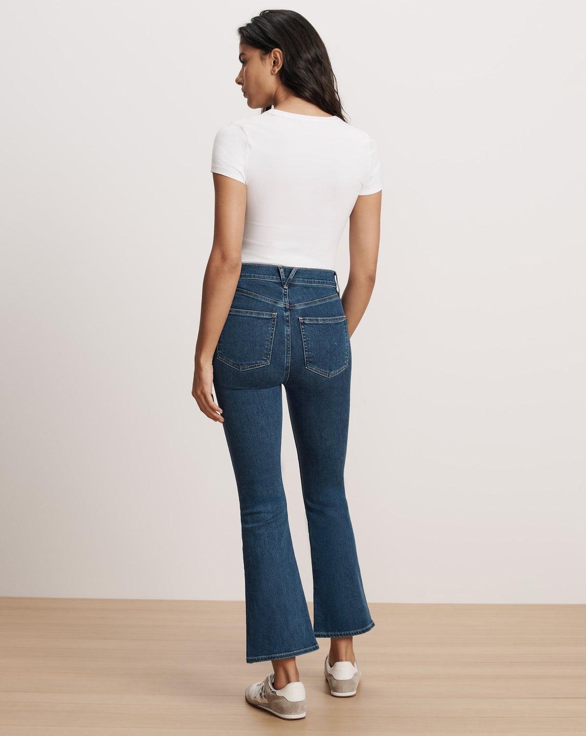 Veronica Beard | Carson Kick-Flare Jean in Bright Blue Bright Blue