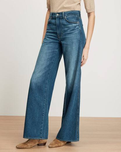 Veronica Beard | Kasey Wide-Leg Jean in Bright Blue Bright Blue