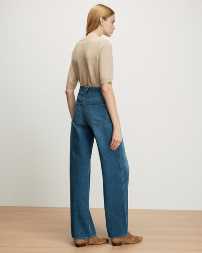 Veronica Beard | Kasey Wide-Leg Jean in Bright Blue Bright Blue
