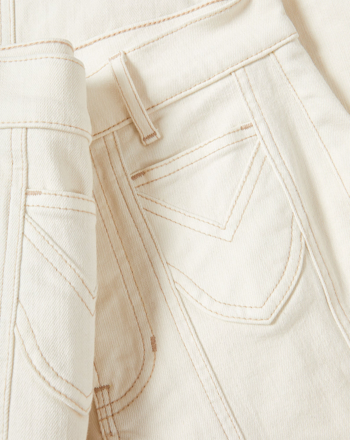 Veronica Beard | Beverly Skinny-Flare Jeans in with Ecru Ecru