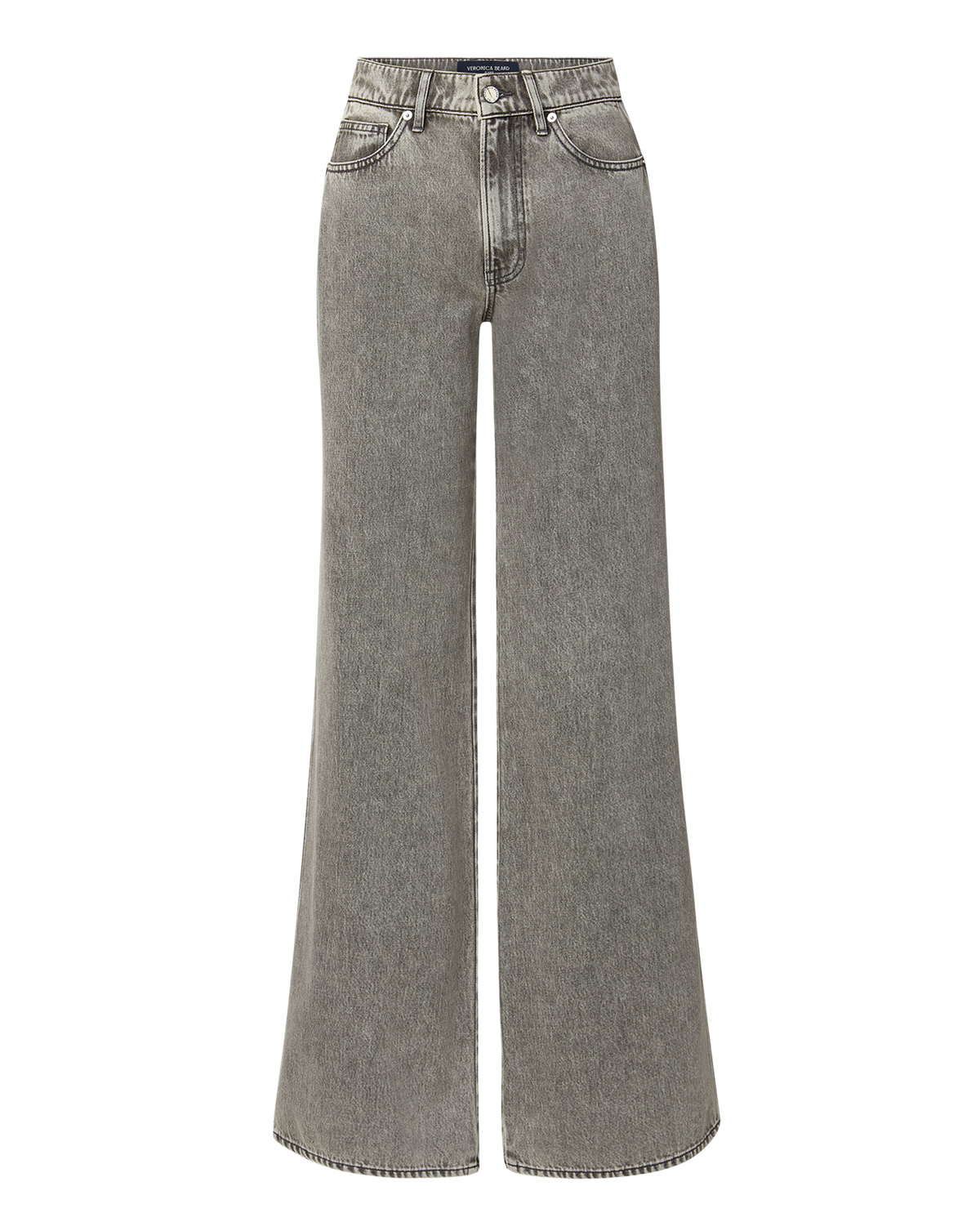 Veronica Beard | Kasey Wide-Leg Jean in Backroad Grey Backroad Grey