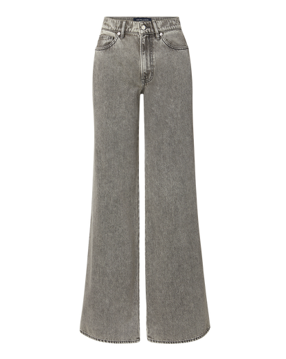 Veronica Beard | Kasey Wide-Leg Jean in Backroad Grey Backroad Grey
