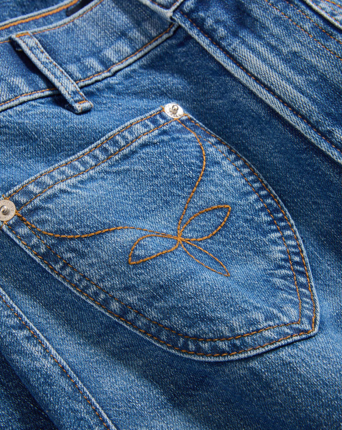 Veronica Beard | Grant Wide-Leg Jean in Blue Wash Denim Wanderer