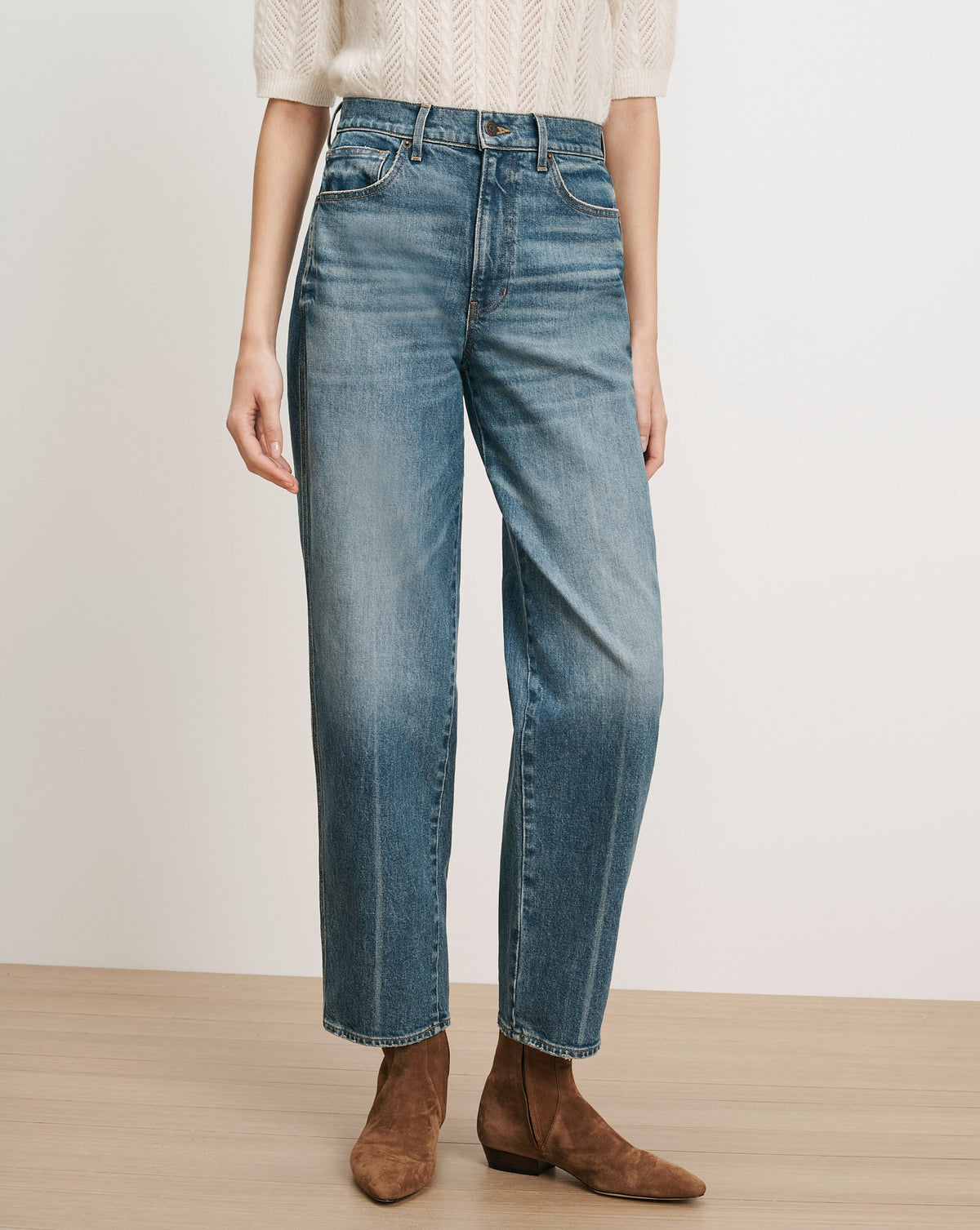 Veronica Beard | Harley Arc-Leg Jean in Blue Denim Memory Lane