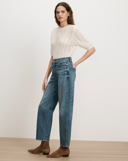Veronica Beard | Harley Arc-Leg Jean in Blue Denim Memory Lane