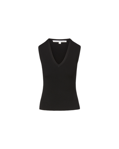 Veronica Beard | Sid Knit Tank Top in Black Black