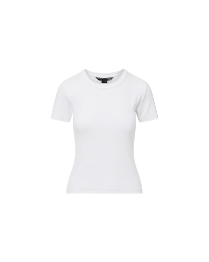 Veronica Beard | Pruitt Ribbed Tee in White White