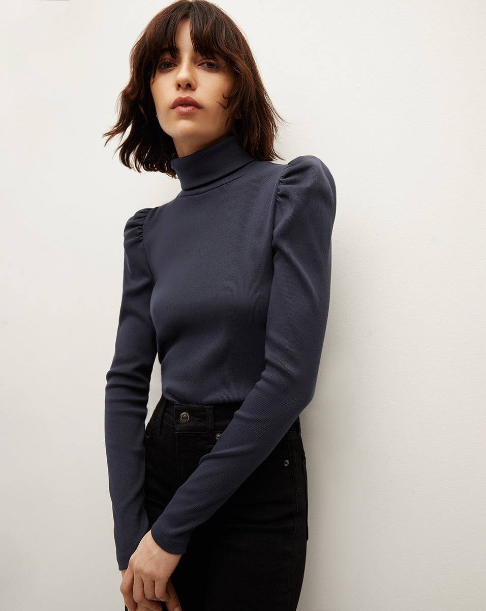 Veronica Beard | Cedar Turtleneck Navy