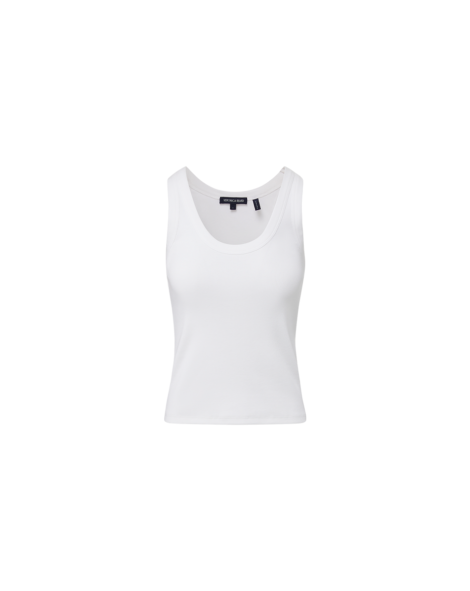 Veronica Beard | Birke Scoopneck Tank Top in White White