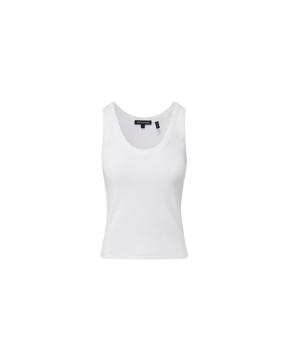 Veronica Beard | Birke Scoopneck Tank Top in White White