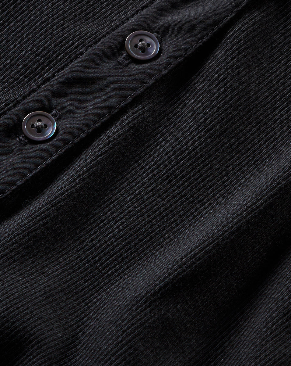 Veronica Beard | Kearney Button-Down Tee in Black Black