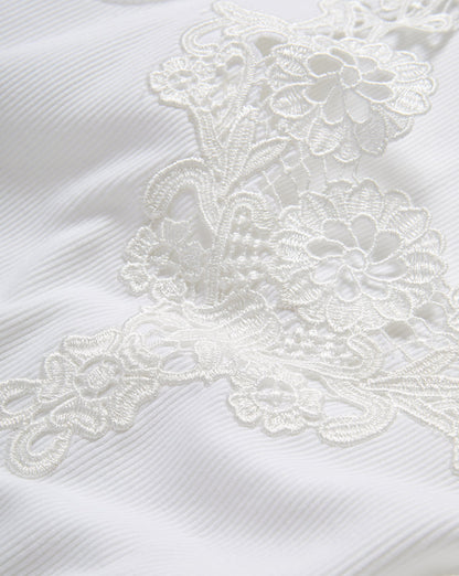 Veronica Beard | Narcisa Embroidered Tank Top in White White