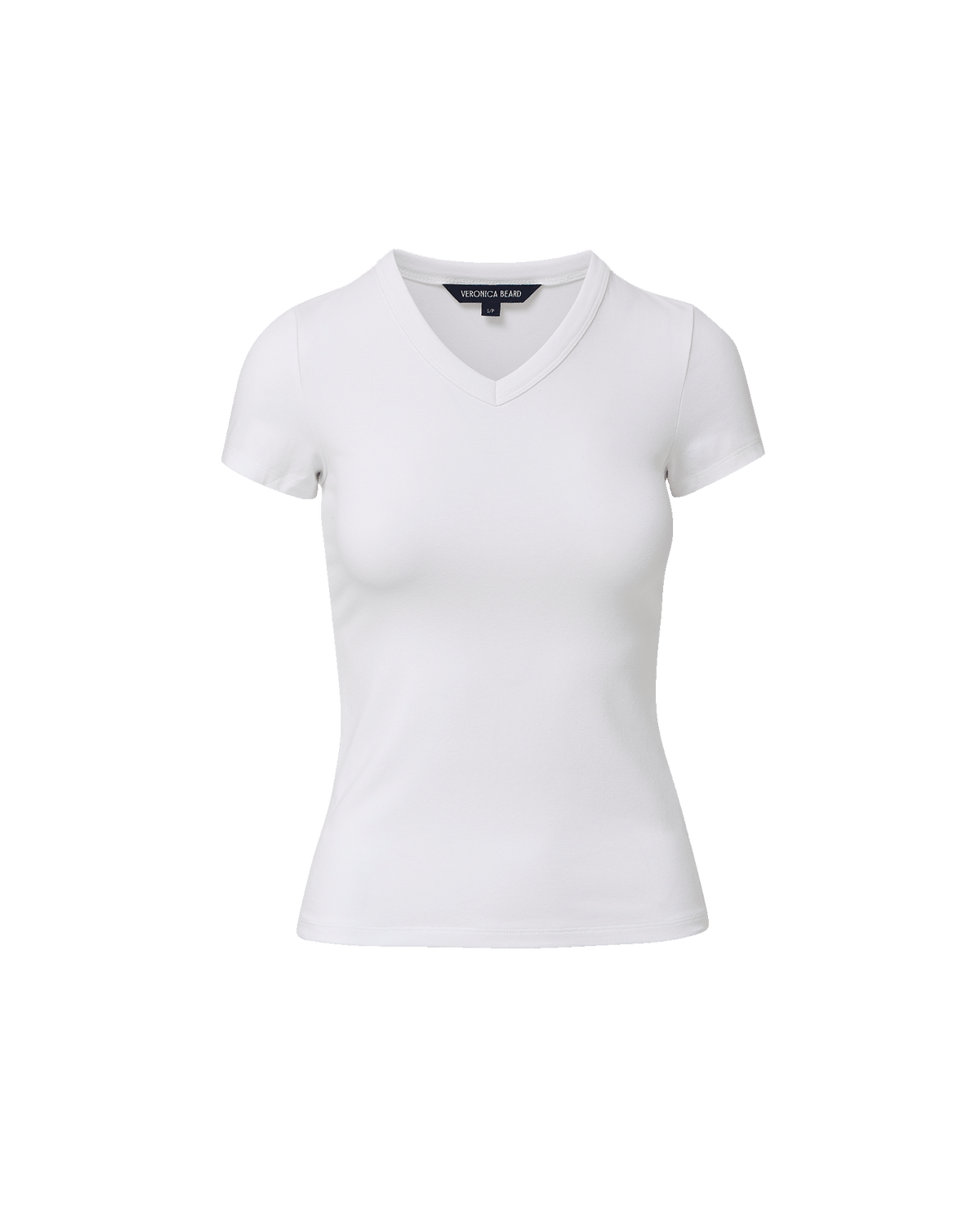 Veronica Beard | Devin V-Neck T-Shirt in White White
