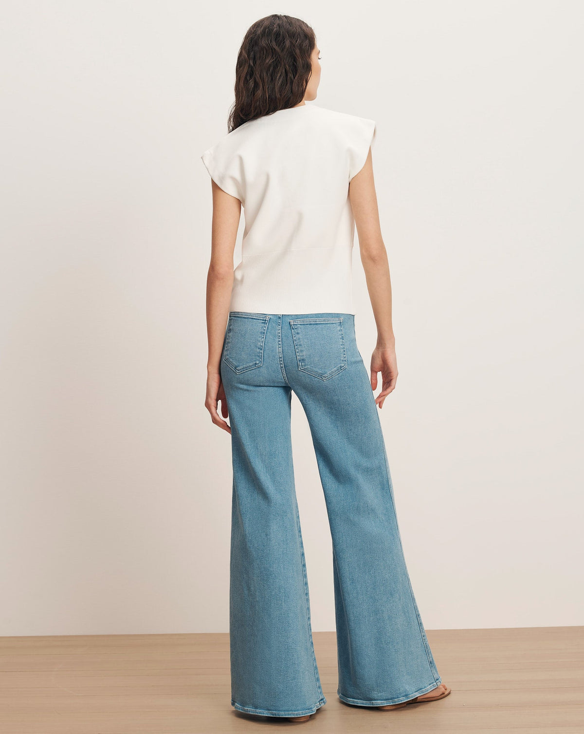 Veronica Beard | Isador Knit Vest in Off White Off-White