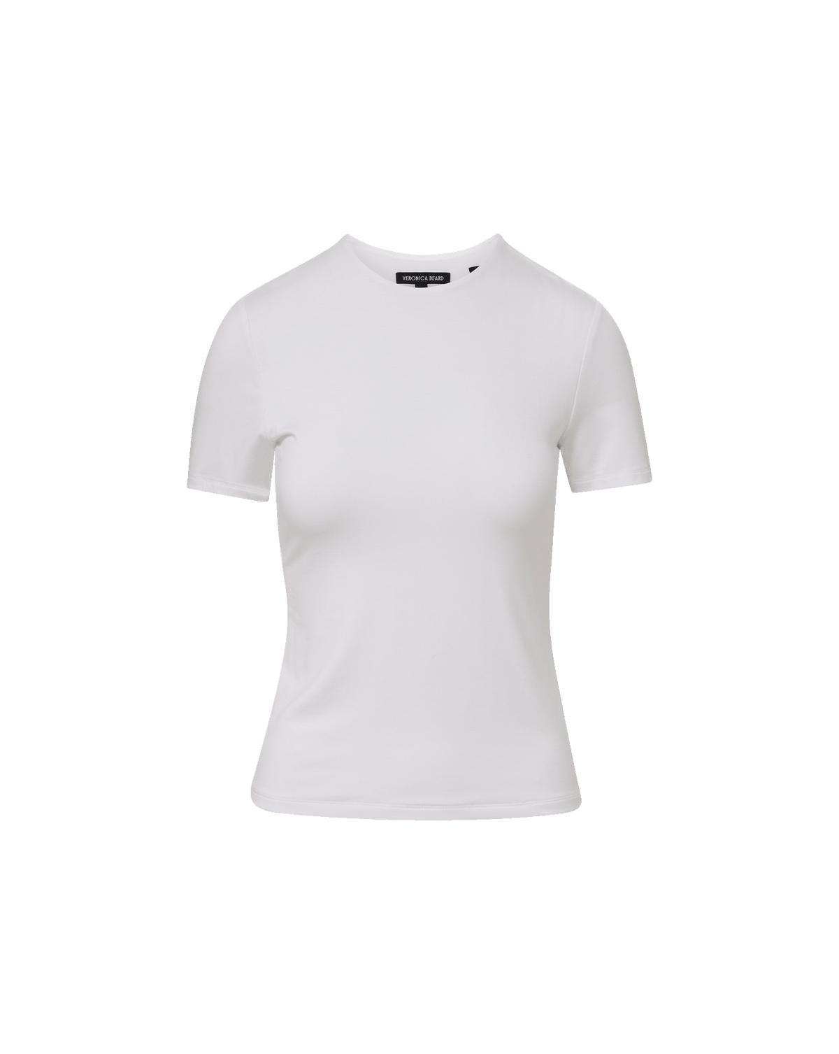 Veronica Beard | Benedict Crewneck Short-Sleeve T-Shirt in White White