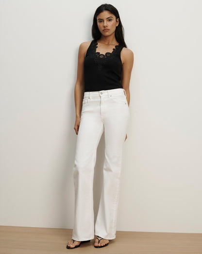 Veronica Beard | Narcisa Embroidered Tank Top in Black Black