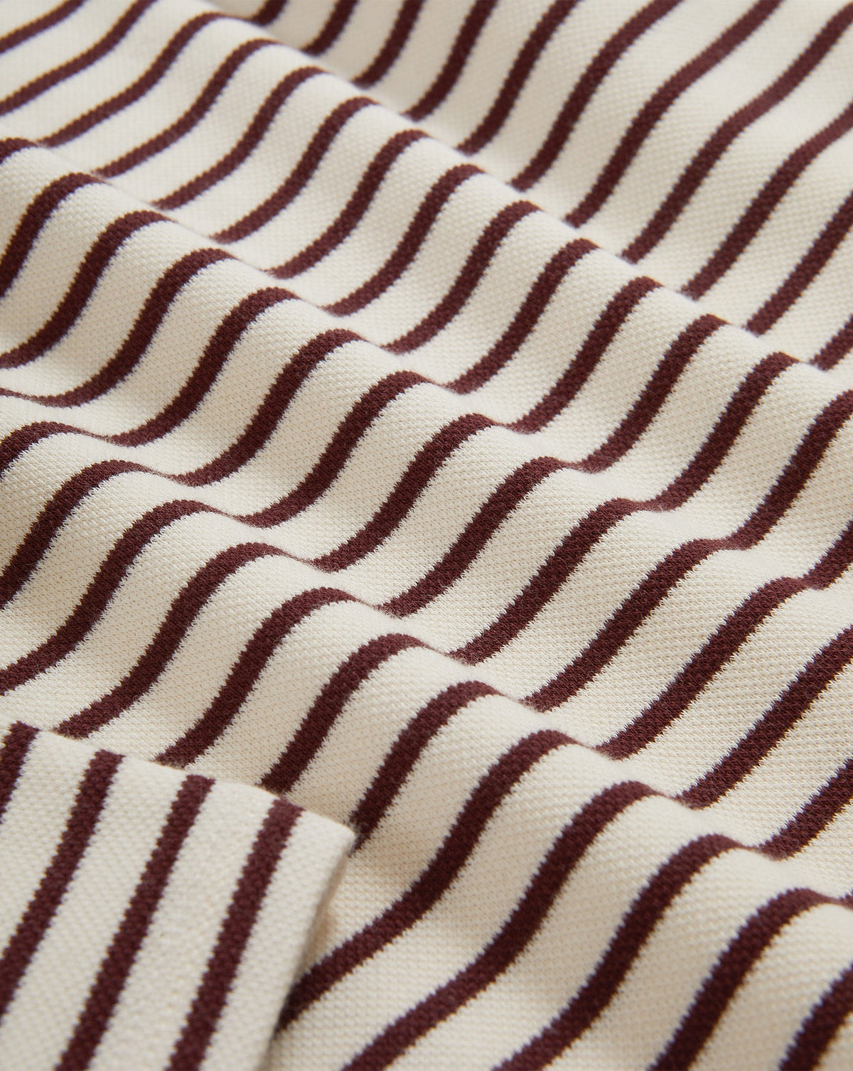 Veronica Beard | Hovey Striped Boatneck Top in Dove White & Raisin Burgundy Dove White/Raisin