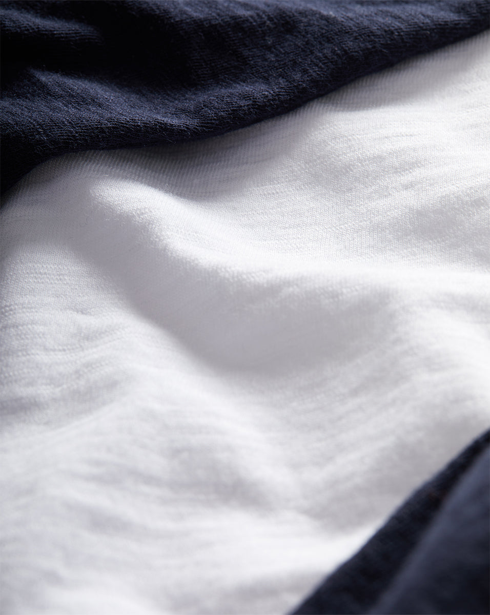 Veronica Beard | Mason Baseball Tee in White/Navy White/Navy