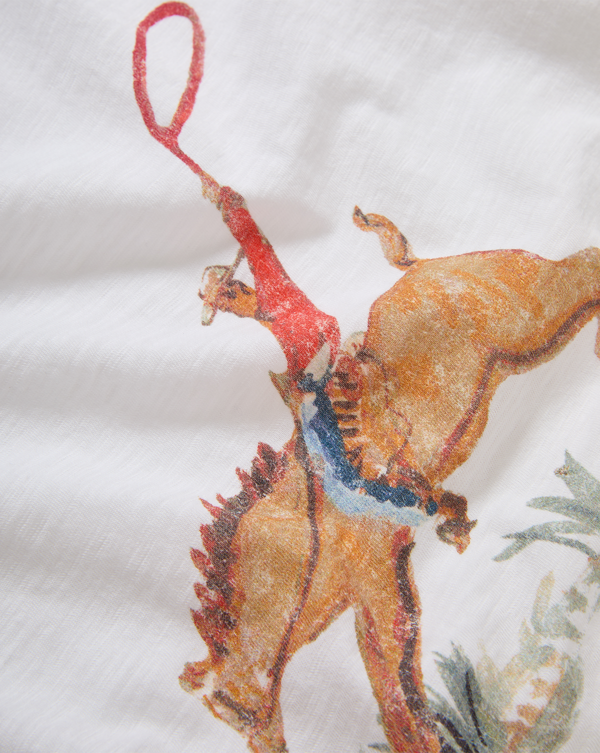 Veronica Beard | Carla Crewneck T-Shirt in White Cowgirl Print Multi/Cg Cowgirl