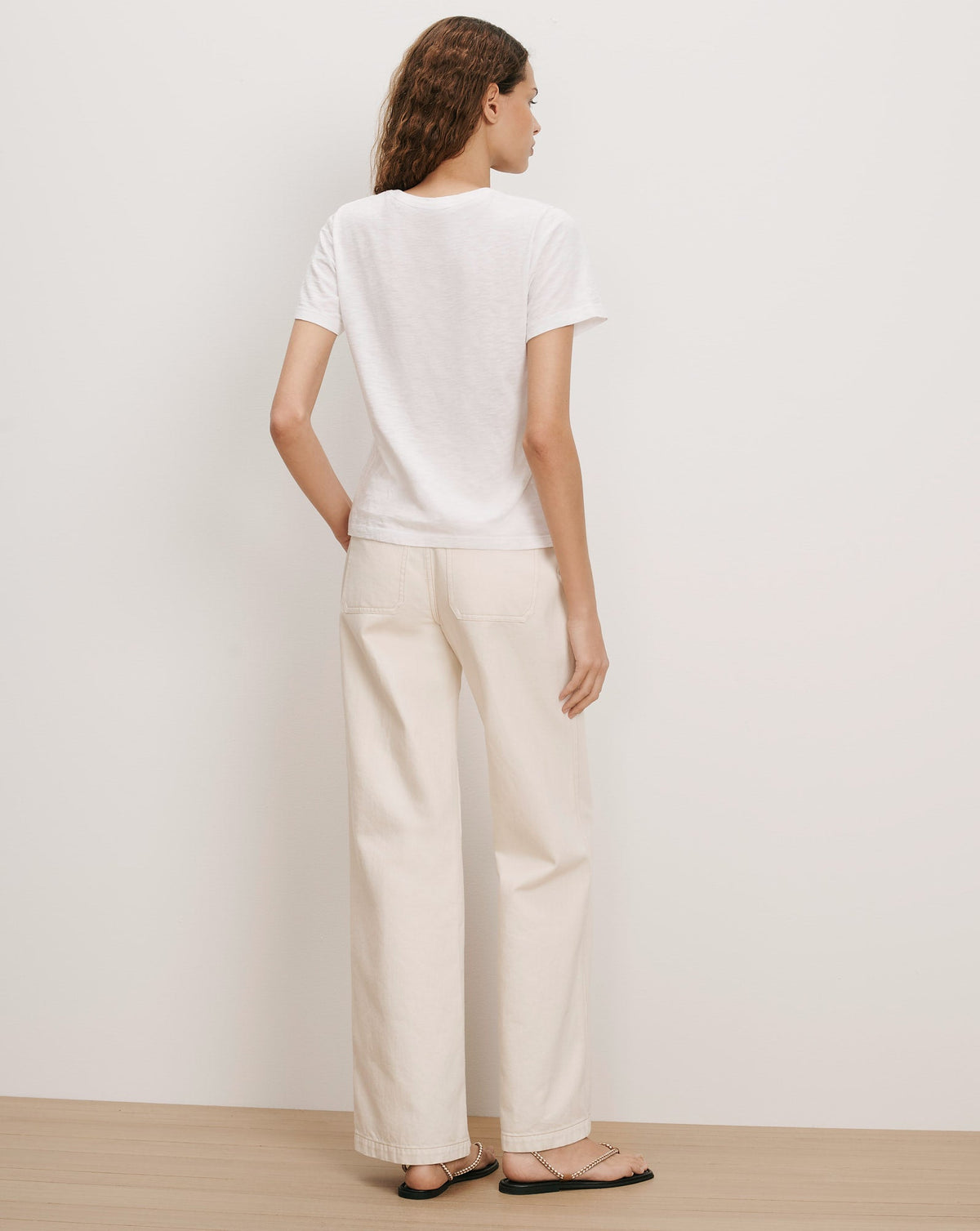 Veronica Beard | Carla Crewneck T-Shirt in White Cowgirl Print Multi/Cg Cowgirl