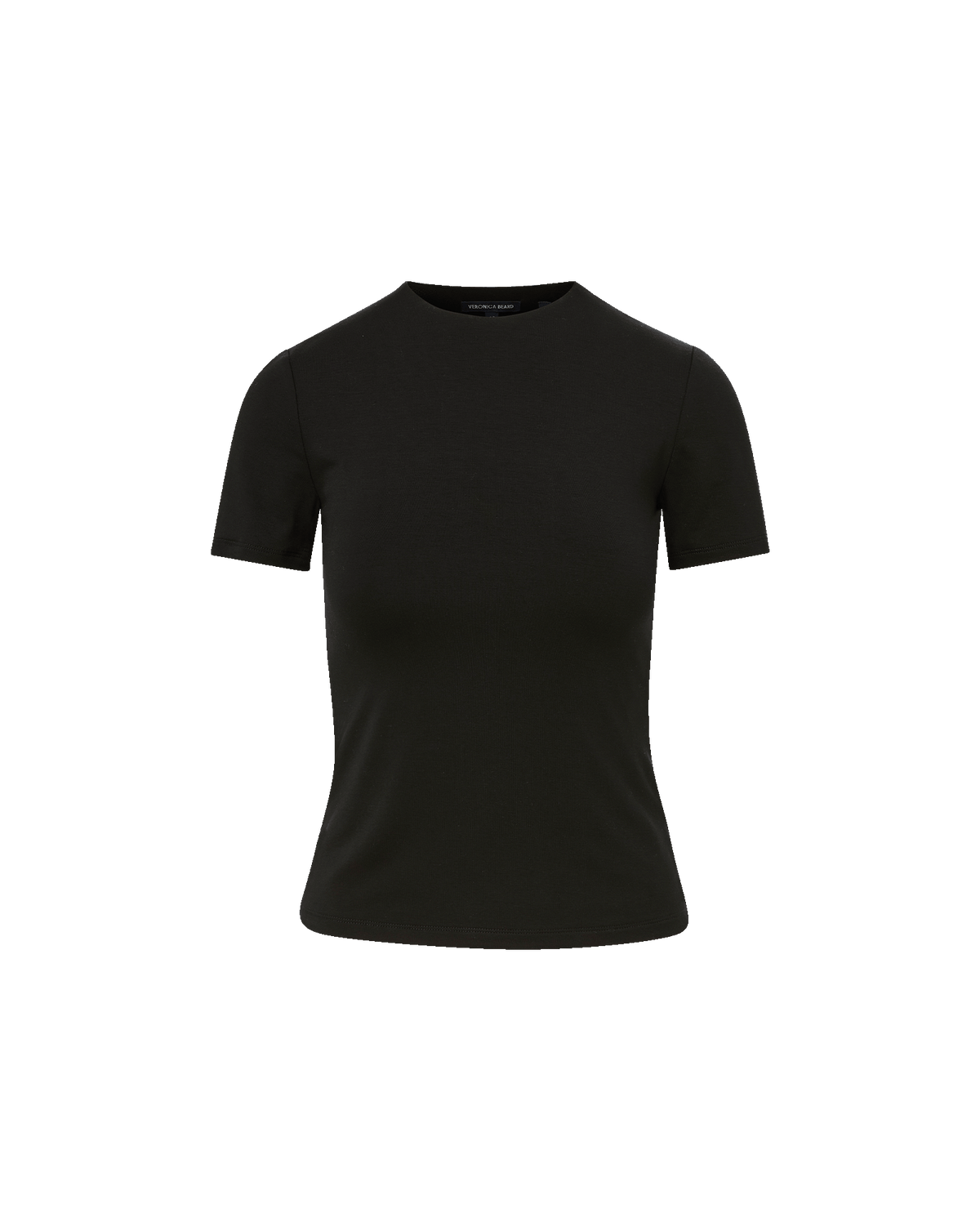 Veronica Beard | Benedict Crewneck Short-Sleeve T-Shirt in Black Black