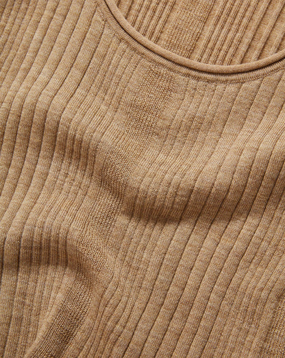 Veronica Beard | Birke Merino Wool Tank Top in Dark Khaki Dark Khaki