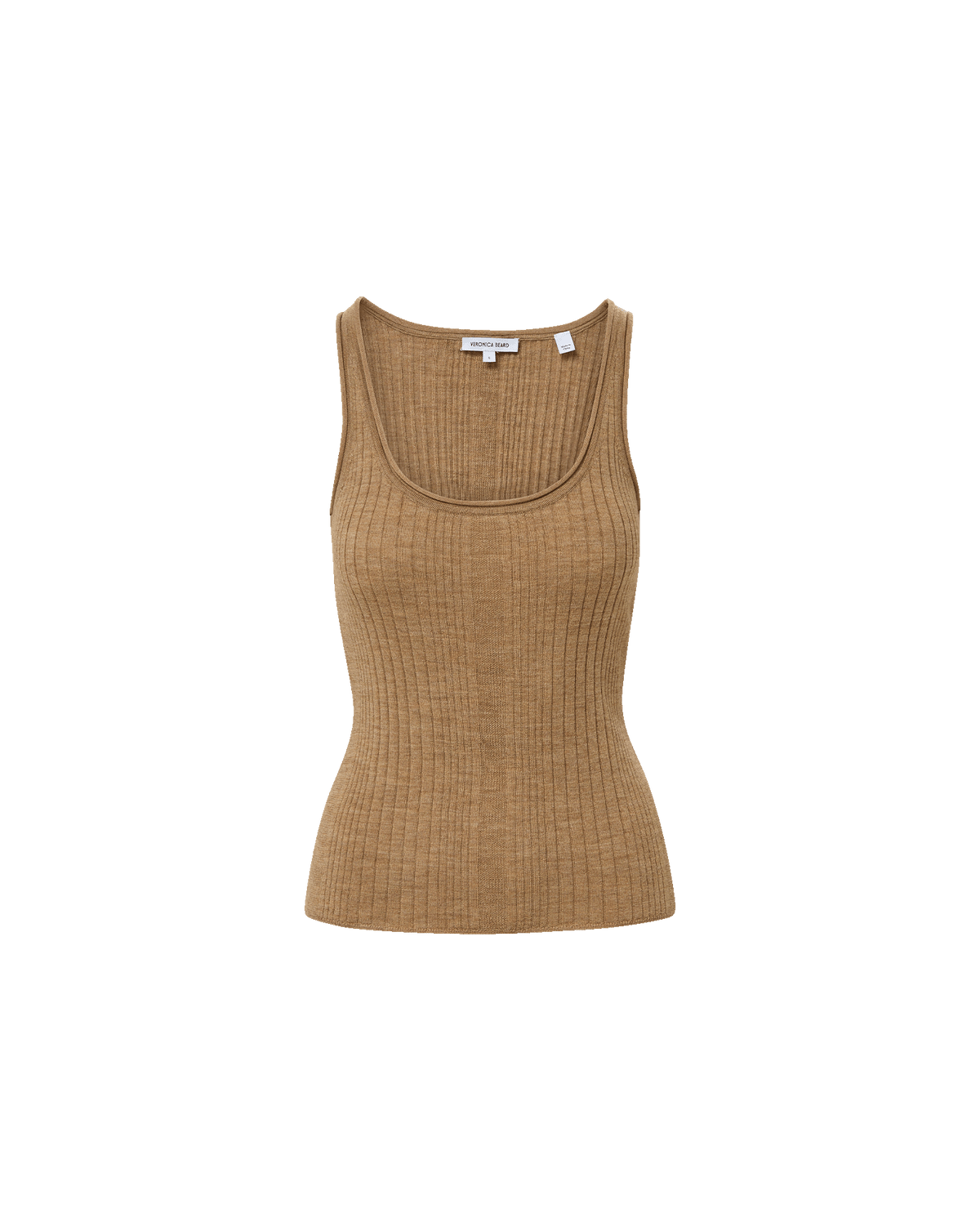 Veronica Beard | Birke Merino Wool Tank Top in Dark Khaki Dark Khaki