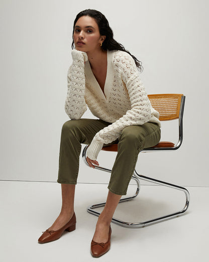 Veronica Beard | Arya Straight-Leg Pant in Army Army