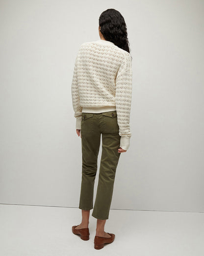 Veronica Beard | Arya Straight-Leg Pant in Army Army