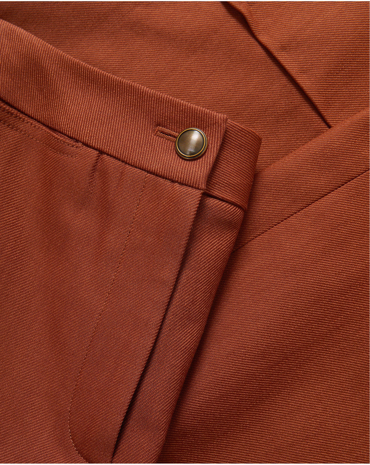 Veronica Beard | Darrell Wide-Leg Pant in Rust Rust