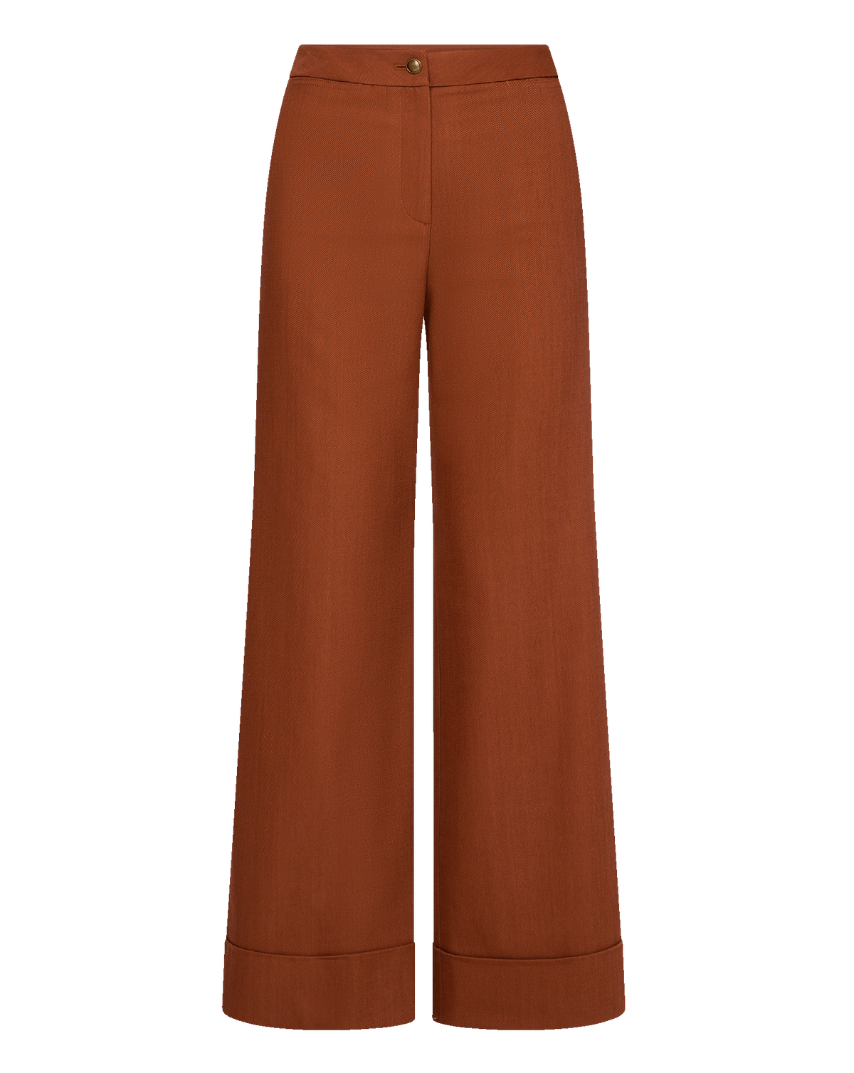 Veronica Beard | Darrell Wide-Leg Pant in Rust Rust