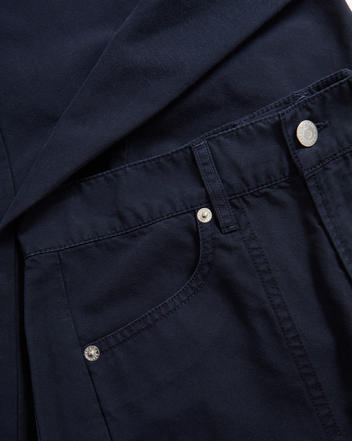 Veronica Beard | Sloan Barrel Jean in Navy Blue Stone Navy Stone