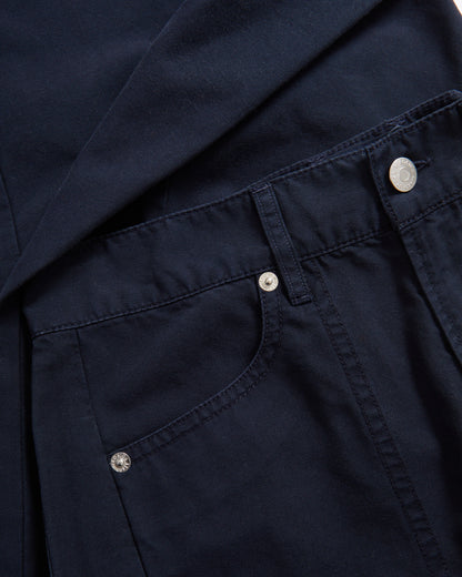 Veronica Beard | Sloan Barrel Jean in Navy Blue Stone Navy Stone