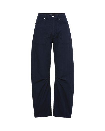 Veronica Beard | Sloan Barrel Jean in Navy Blue Stone Navy Stone