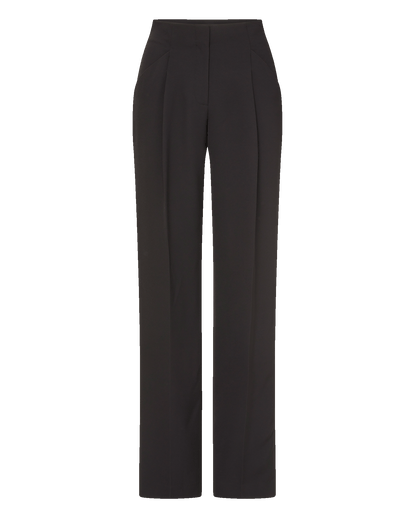 Veronica Beard | Kenneth Pleated Pant in Black Black