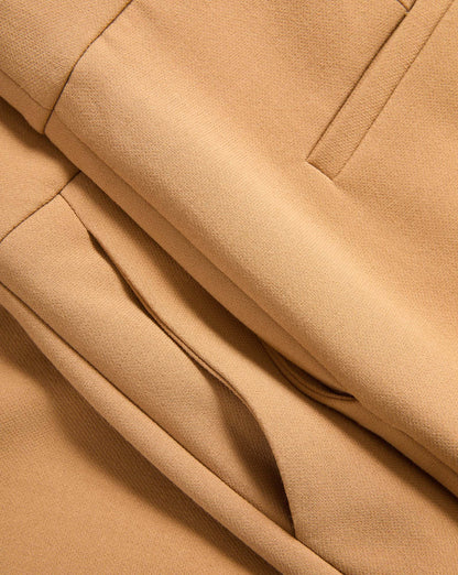 Veronica Beard | Renzo Cropped Slim-Leg Clean Waistband Pant in Heritage Khaki Heritage Khaki