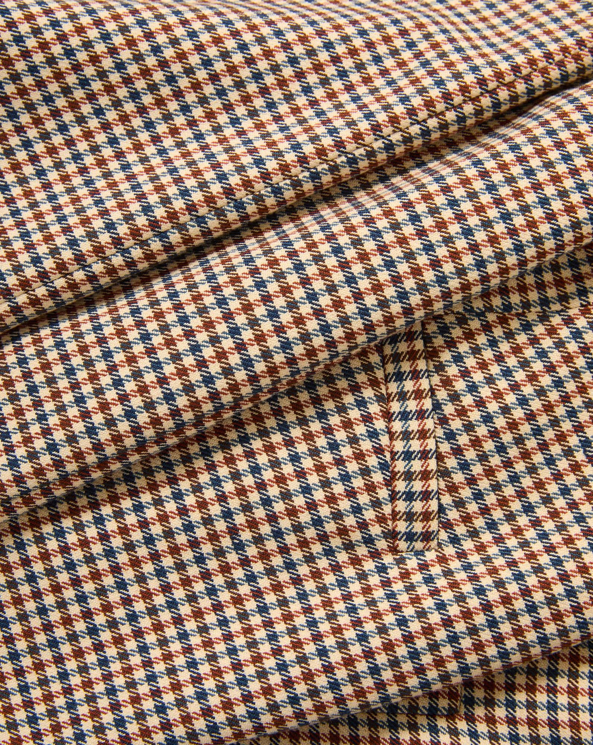 Veronica Beard | Arte Kick-Flare Pant in Rust/Navy Houndstooth Rust/Navy Multi