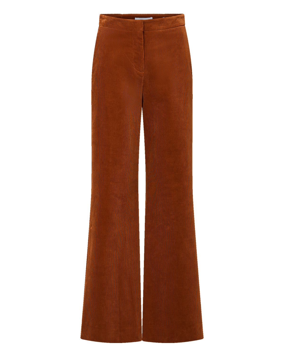 Veronica Beard | Holt Corduroy Wide-Leg Pant in Rust Red Rust