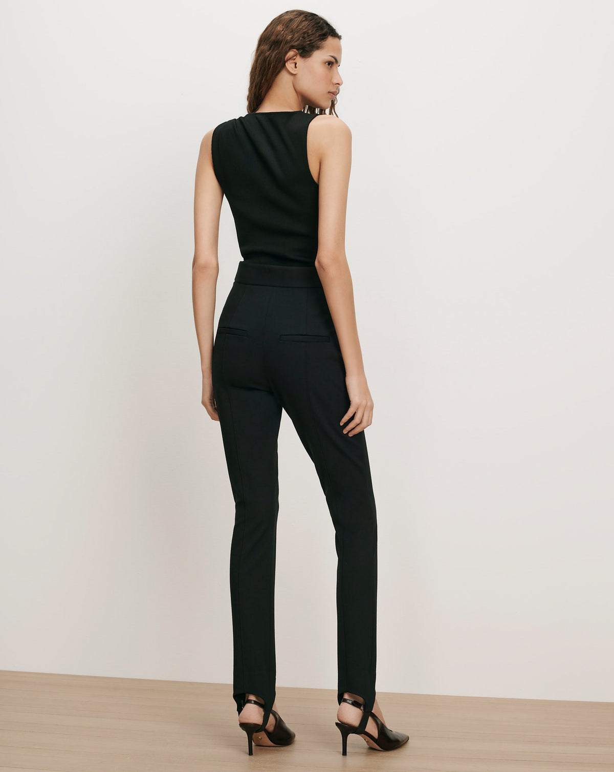 Veronica Beard | Landren Slim Stirrup Pant in Black Black