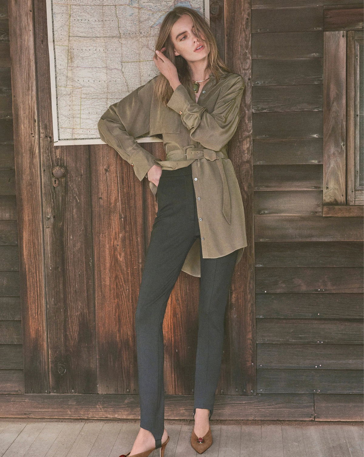 Veronica Beard | Landren Slim Stirrup Pant in Black Black