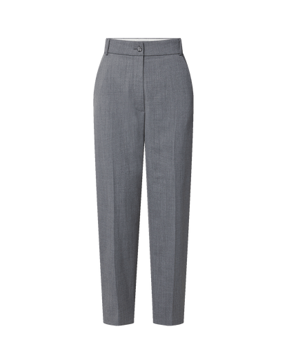 Veronica Beard | Caven Slim Cropped Pant in Medium Heather Grey Medium Heather Grey