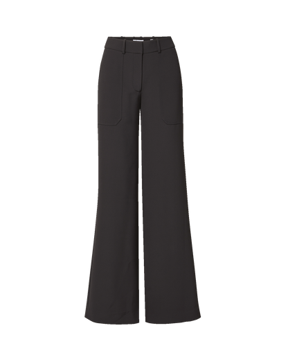 Veronica Beard | Cole Tailored Wide-Leg Pant in Black Black