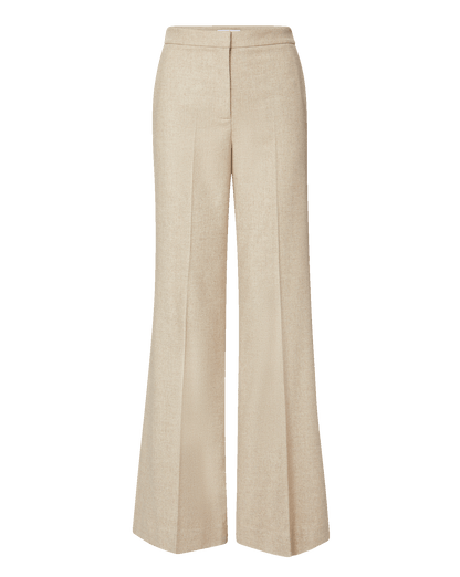 Veronica Beard | Holt Wide-Leg Pant in Oatmeal Melange Oatmeal Melange