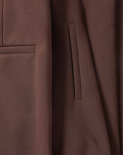Veronica Beard | Arte Kick-Flare Cropped Pant in Dark Brown Espresso