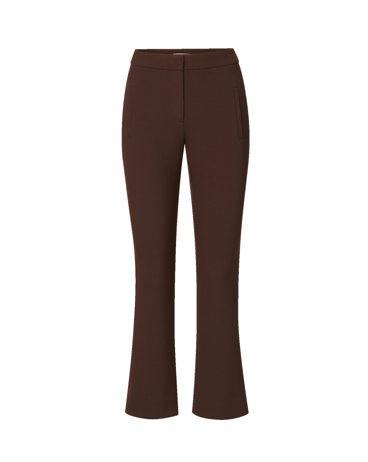Veronica Beard | Arte Kick-Flare Cropped Pant in Dark Brown Espresso