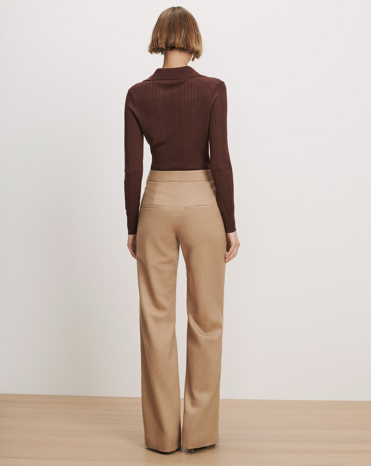 Veronica Beard | Tonelli Wide-Leg Pant in Camel Camel