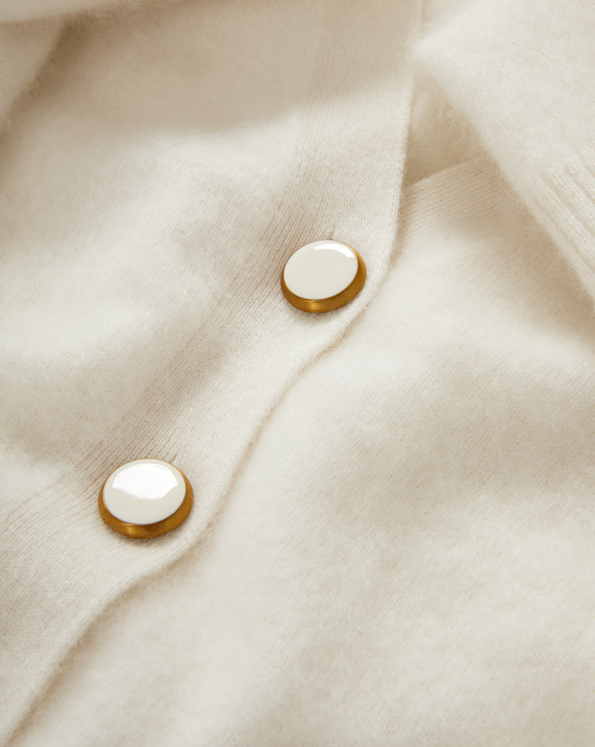 Veronica Beard | Solene Brushed Cashmere Cardigan in Ivory Ivory